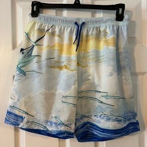 Guy Harvey fish swimsuit sailfish boat